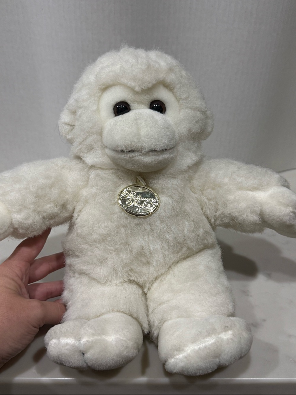 Vintage Platinum Plus White Monkey Plush